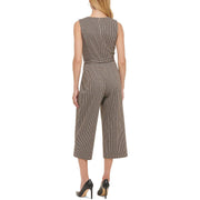 Womens Ponte Houndstooth Jumpsuit