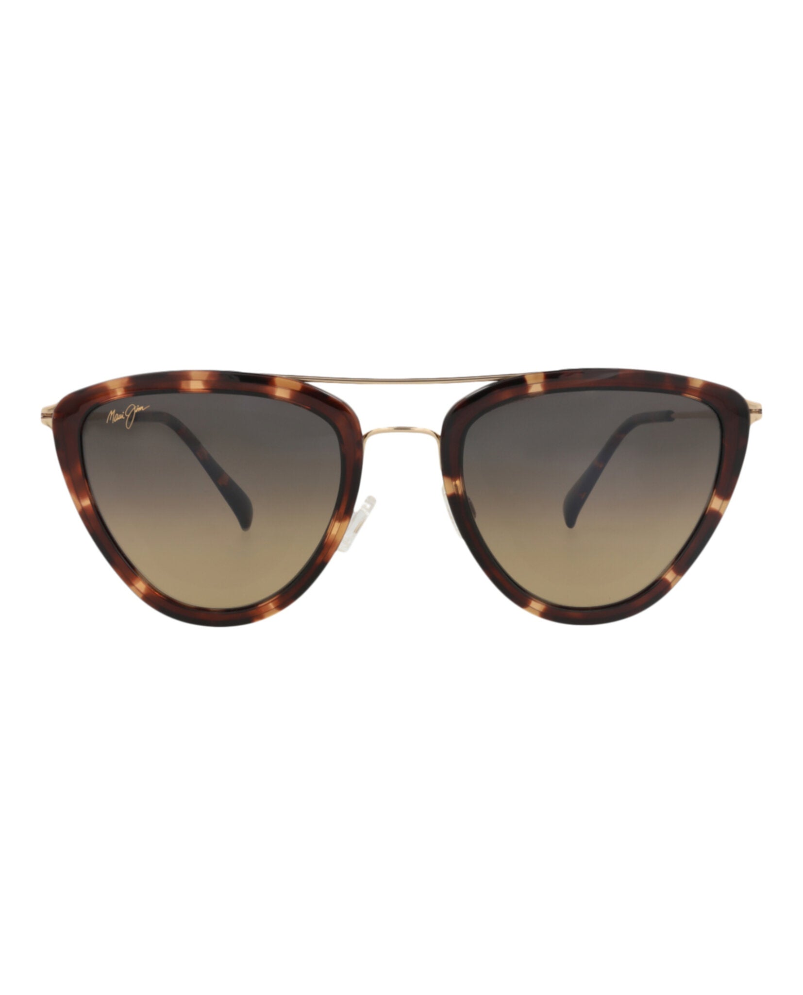 Maui Jim Unisex Cat Eye Tortoise Gold Bronze Fashion Designer Eyewear