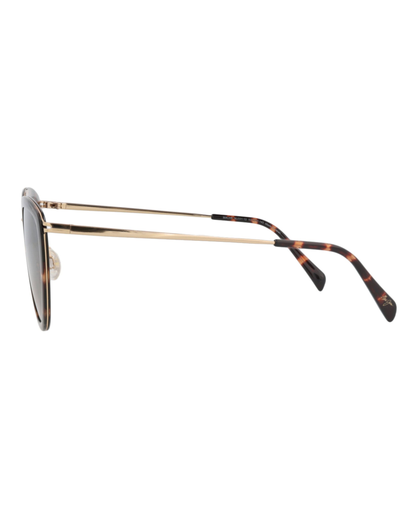 Maui Jim Unisex Cat Eye Tortoise Gold Bronze Fashion Designer Eyewear
