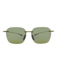 Maui Jim Unisex Square/Rectangle Olive Olive Green Fashion Designer Eyewear