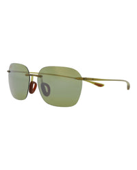 Maui Jim Unisex Square/Rectangle Olive Olive Green Fashion Designer Eyewear