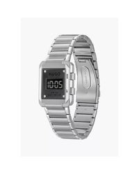 Hugo Boss WR50 Digi Drive Digital Watch Unisex Silver Unisex Watches