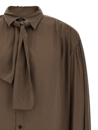 Yohji Yamamoto Men Shirt With Scarf