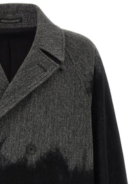 YOHJI YAMAMOTO Yohji Yamamoto Men Shaded Coat