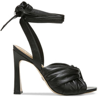 Lenora Womens Knot-Front Square Toe Heels