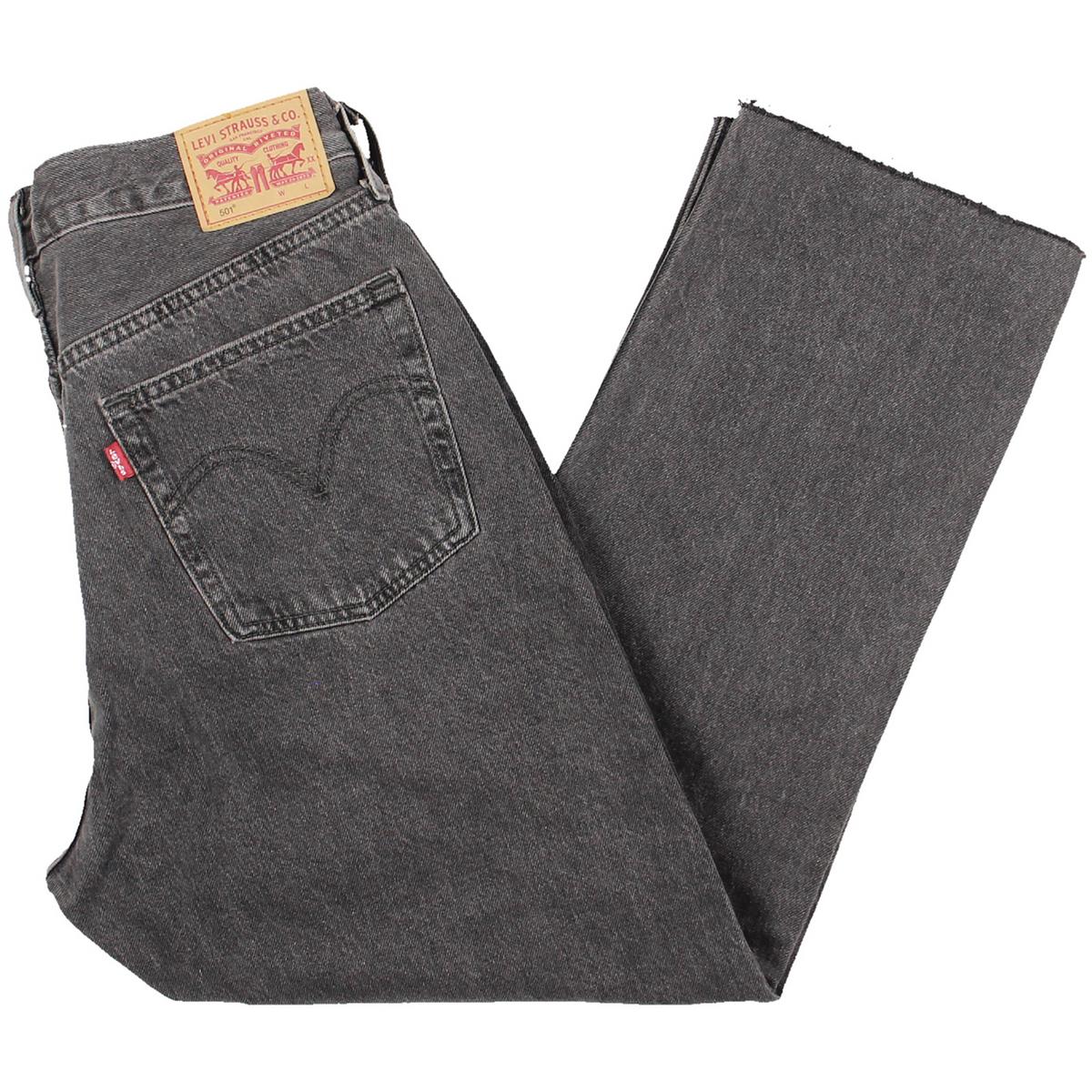 Womens Cotton Denim Cropped Jeans