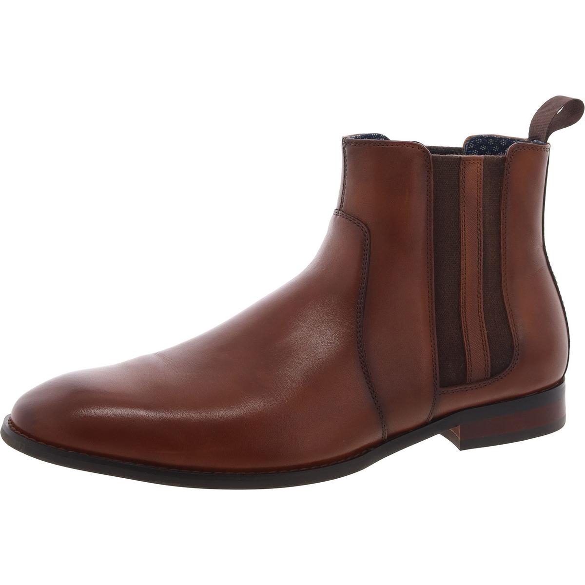Kalen Mens Solid Leather Chukka Boots