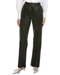 Helmut Lang Pleat Leather Car Trouser