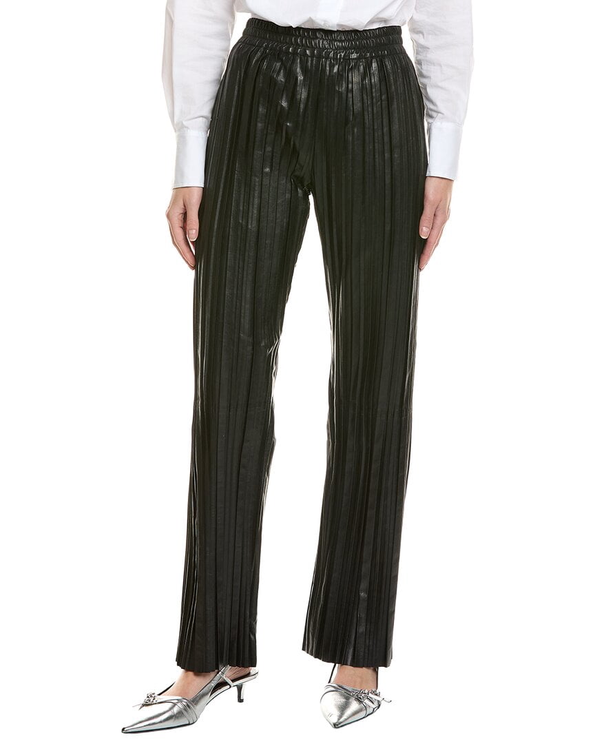 Helmut Lang Pleat Leather Car Trouser