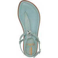 GIGI SIGNET Womens Faux Leather Casual Thong Sandals