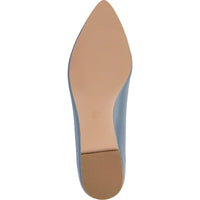 Moana Womens Faux Leather Slip On Flats