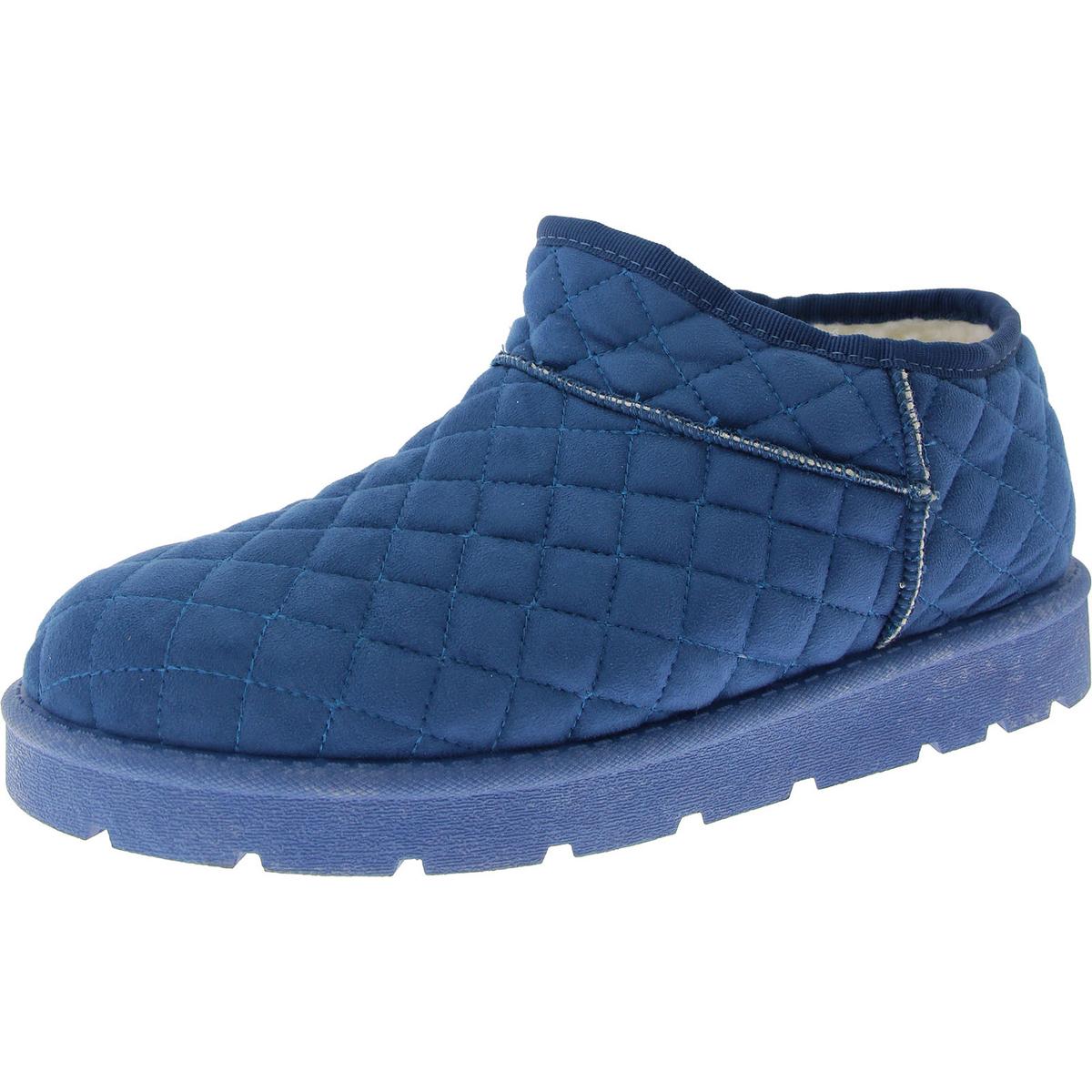 Tazara Womens Leather Slip on Casual And Fashion Sneakers 12 Medium Blue
