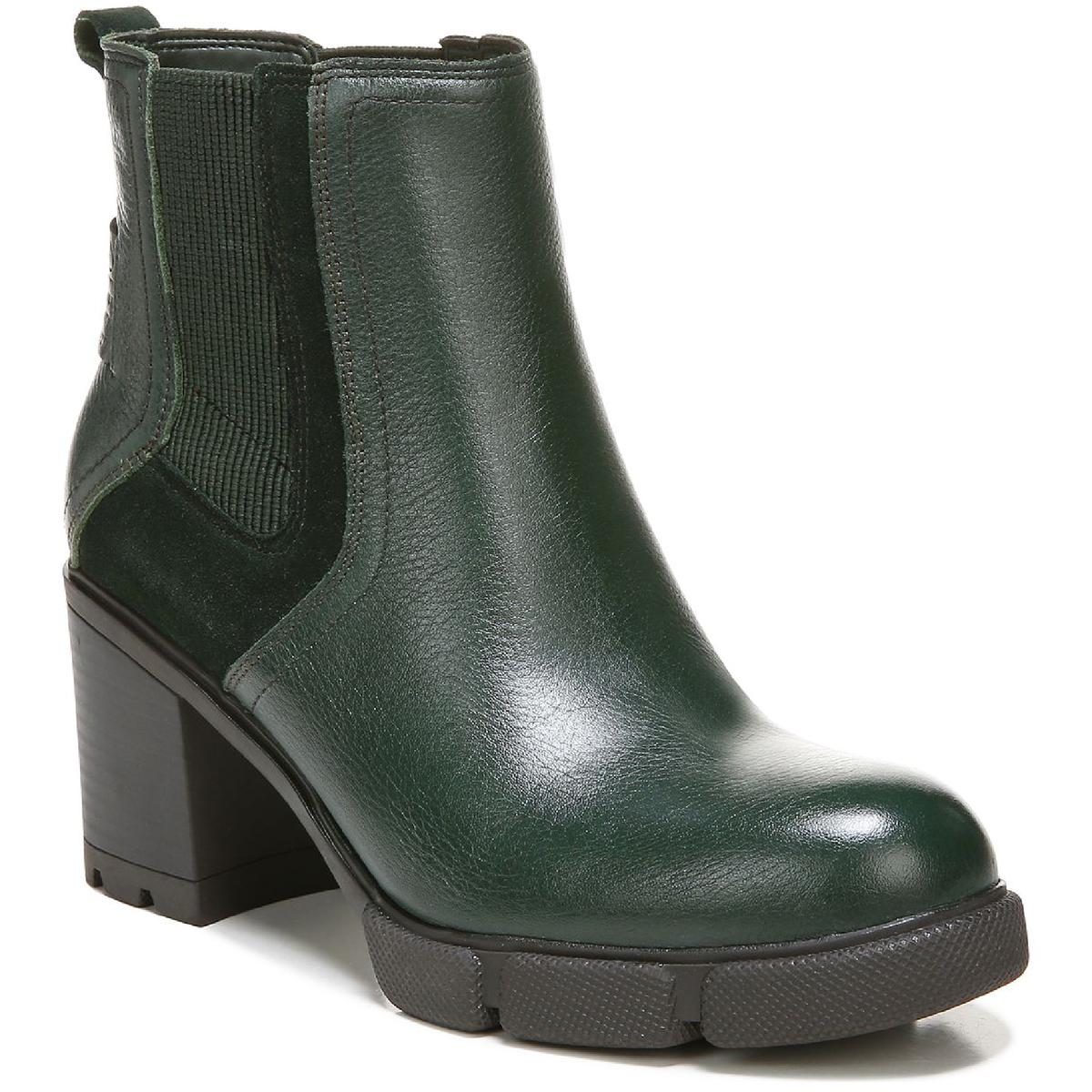Mindy Womens Waterproof Leather Chelsea Boots Pine Needle