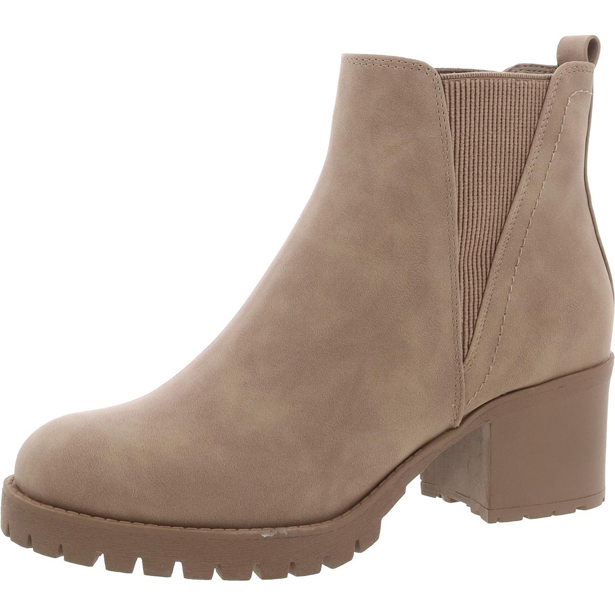 Womens Stretch Manmade Chelsea Boots