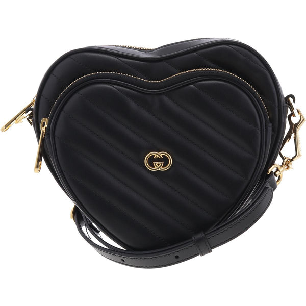 Heart Womens Quilted Leather Shoulder Handbag – Bluefly