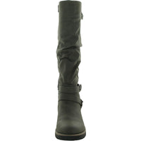 Brinley Womens Faux Leather Tall Knee-High Boots