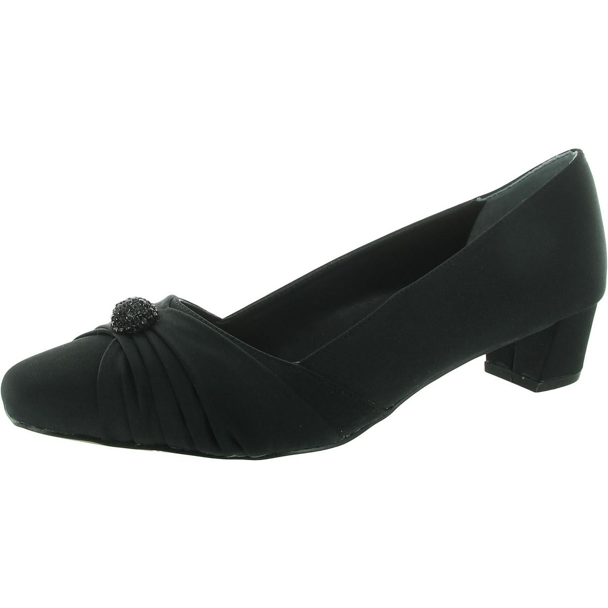 Womens Embellished Block Heels