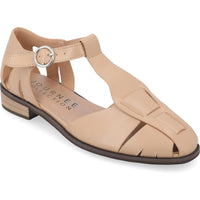 Azzaria Womens Faux Leather Cut Out Ankle Strap