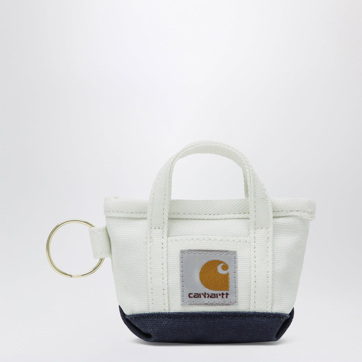 Carhartt Wip Mini Tote Bag Keychain Natural/Blue Men