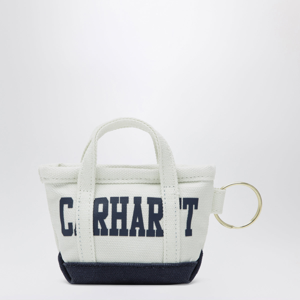 Carhartt Wip Mini Tote Bag Keychain Natural/Blue Men