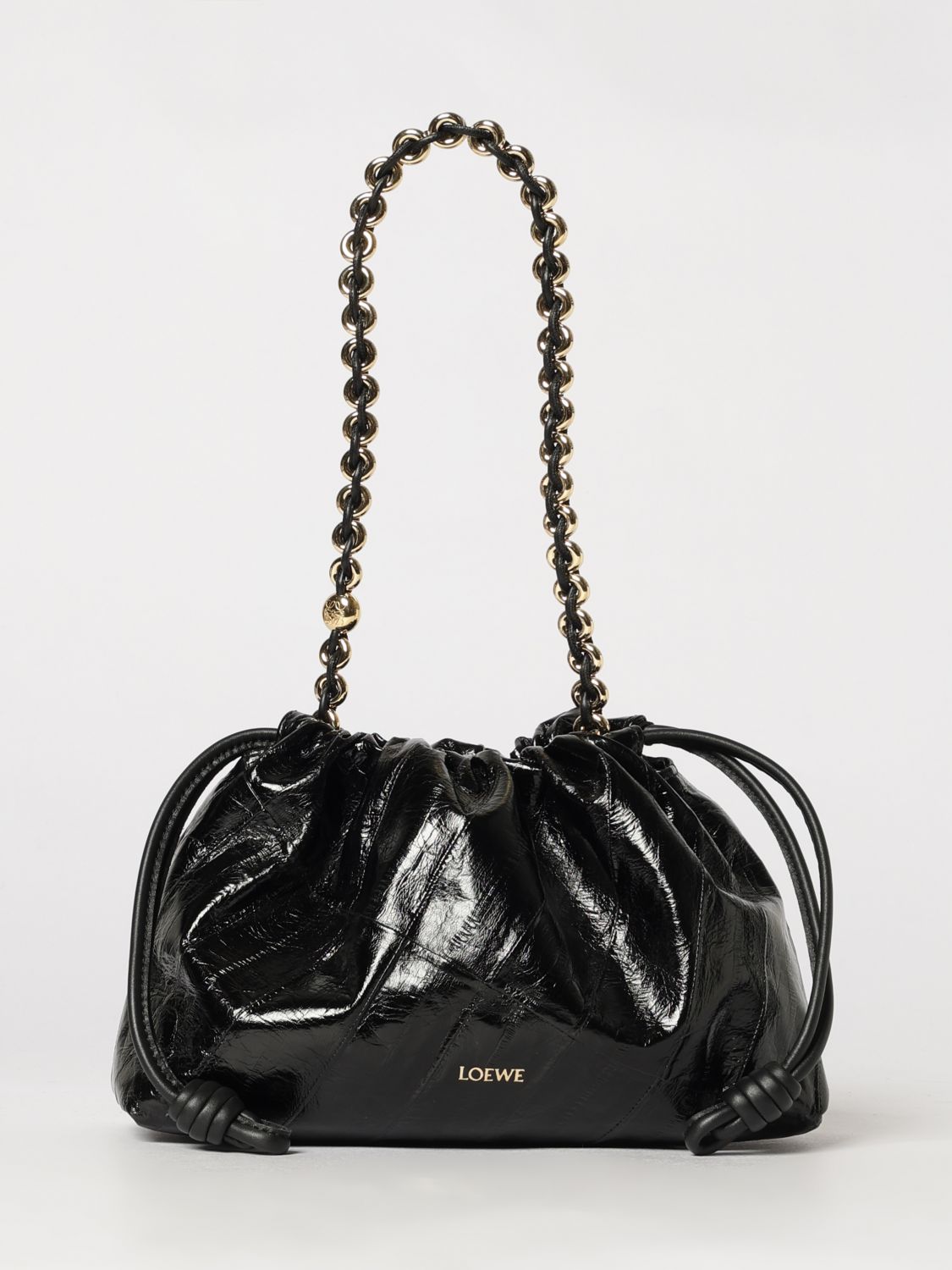 LOEWE Loewe Women Flamenco Leather Medium Clutch