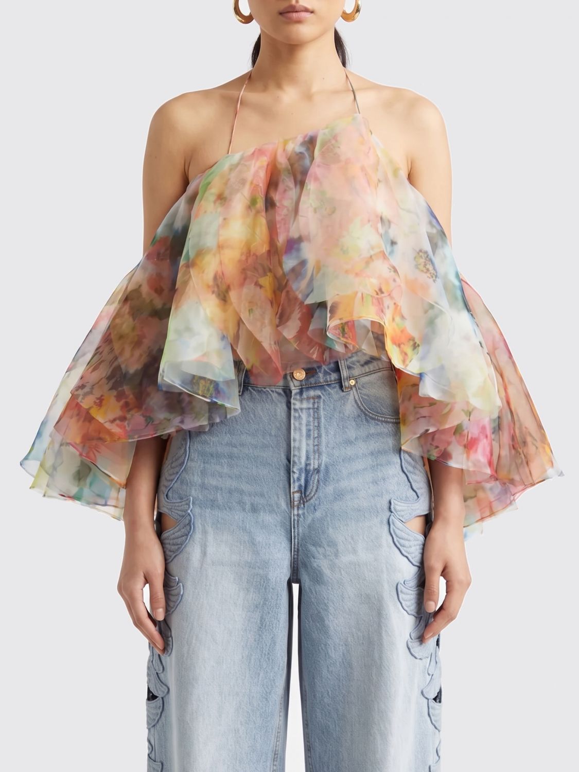 ZIMMERMANN Zimmermann Women Luna Fanned Multicolor Top
