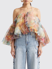 ZIMMERMANN Zimmermann Women Luna Fanned Multicolor Top