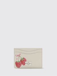 GANNI Ganni Women Bou Card Holder With Raspberry Print