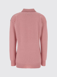 Jw Anderson Women Pink Wool Polo Shirt