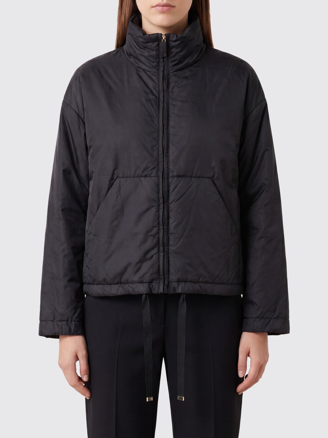 MAX MARA THE CUBE Max Mara The Cube Women Short Padded Jacket In Water Repellent Canvas