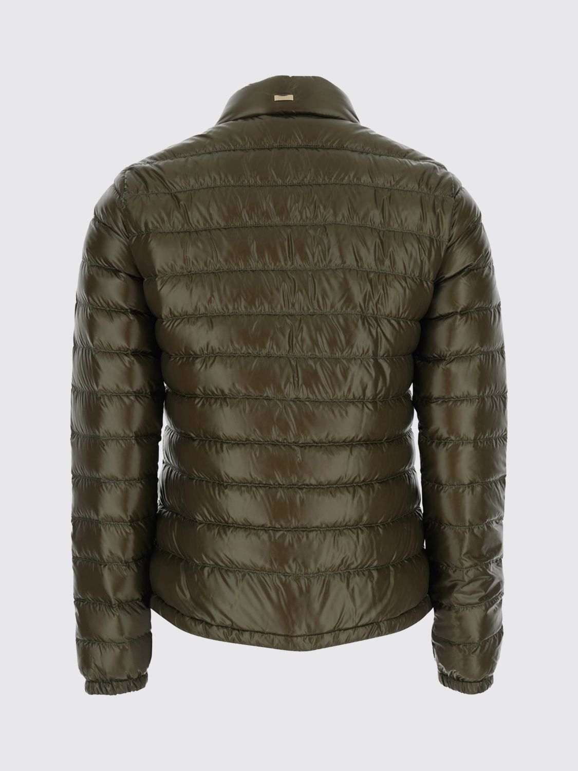 Herno Women Green Puffer Jacket With Quilted Design For Men