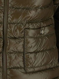 Herno Women Green Puffer Jacket With Quilted Design For Men