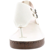 Mckell Womens Buckle Wedge Sandals