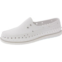 Womens Solid Slip-On Sneakers 6 Medium White