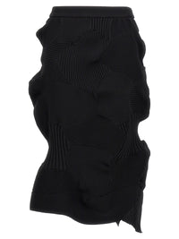 Issey Miyake Women Black 'Kone Kone' Skirt