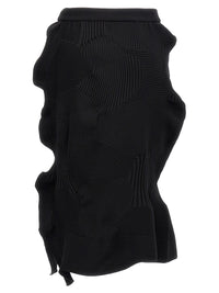 Issey Miyake Women Black 'Kone Kone' Skirt