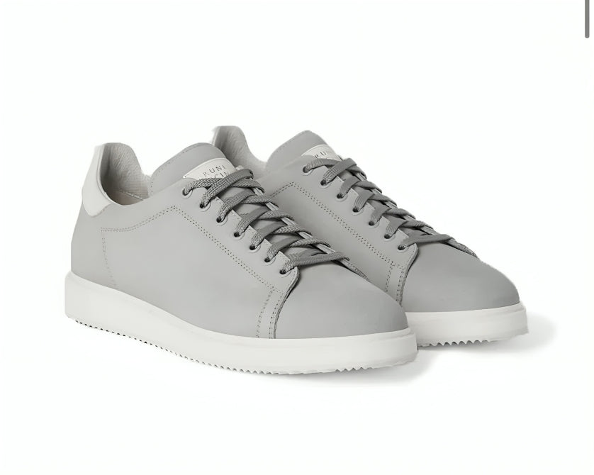 Brunello Cucinelli Smooth Leather Low-Top Sneakers with White Sole