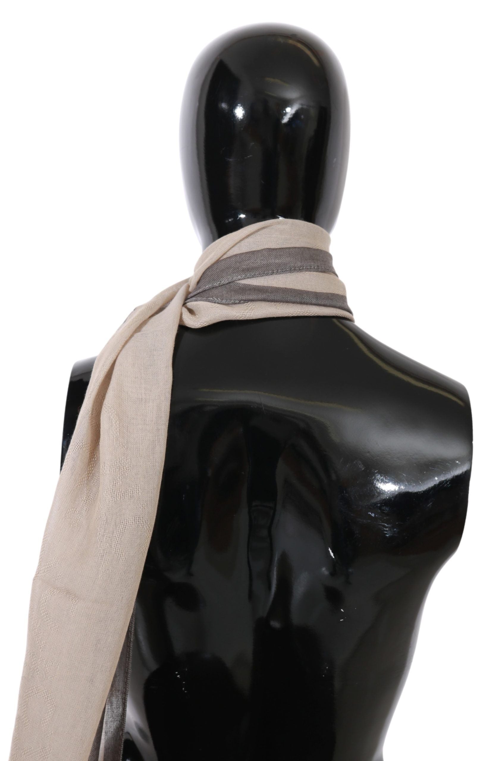 Costume National Elegant Beige Cotton Scarf for Women's Women