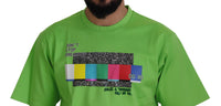 Dolce & Gabbana Green Cotton DG CHANNEL Top Men's T-shirt4