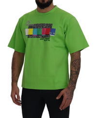 Dolce & Gabbana Green Cotton DG CHANNEL Top Men's T-shirt6