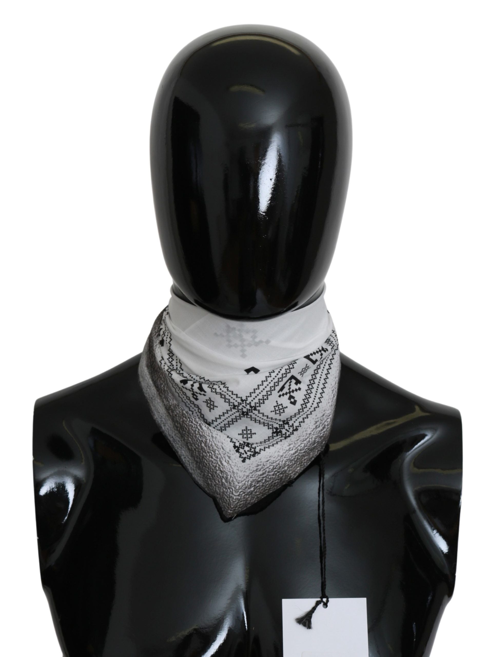 Costume National Chic White Cotton Men's Men's Scarf