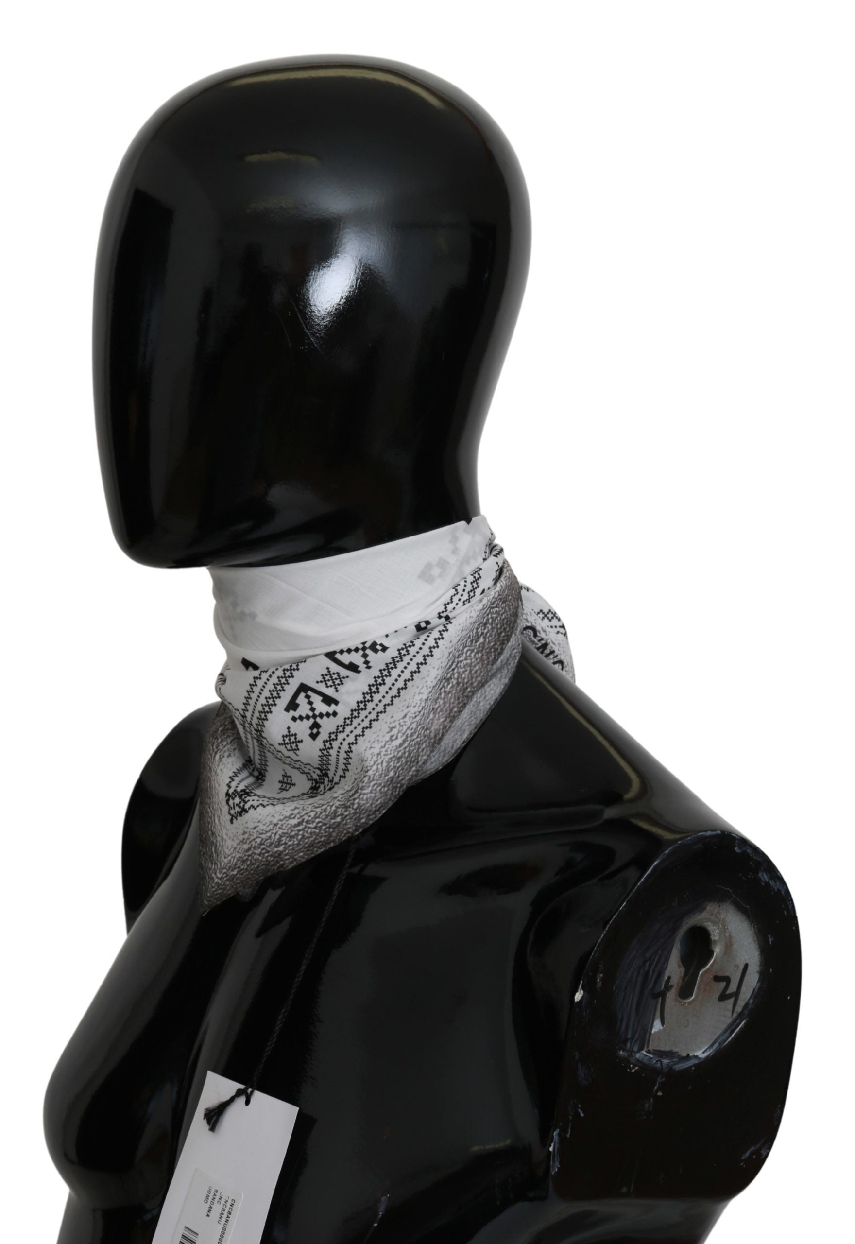Costume National Chic White Cotton Men's Men's Scarf