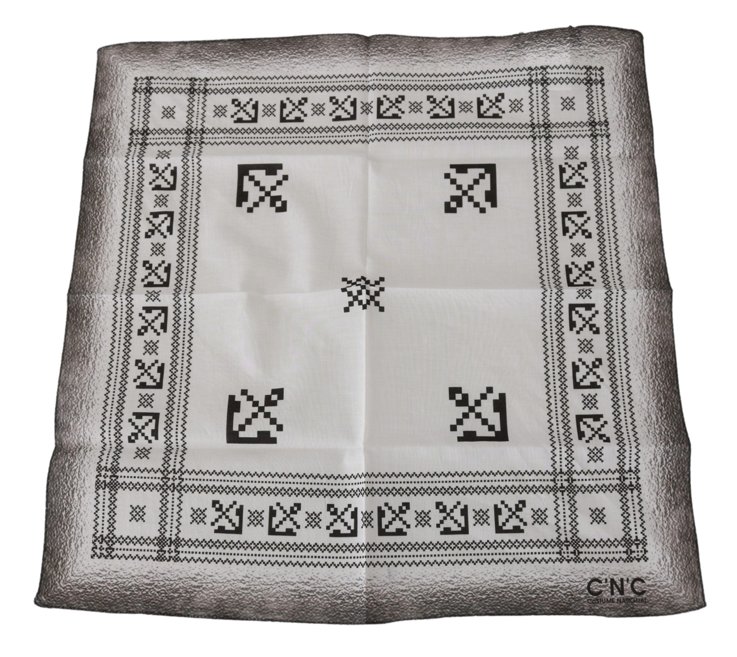 Costume National Chic White Cotton Men's Men's Scarf
