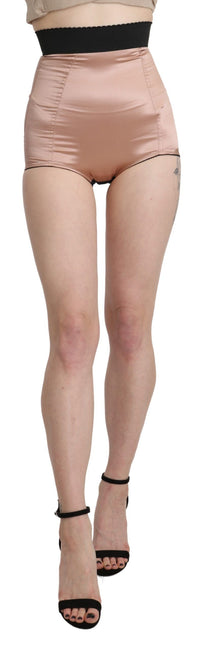 Dolce & Gabbana Silk High Waist Mini Hot Women's Pants