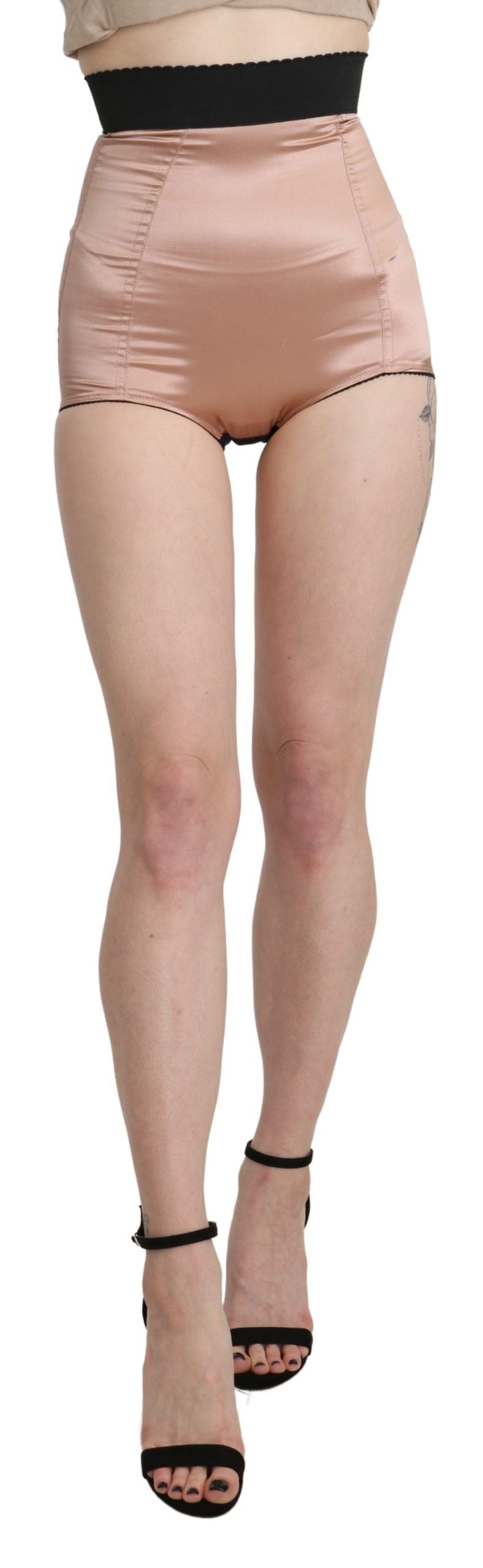 Dolce & Gabbana Silk High Waist Mini Hot Women's Pants