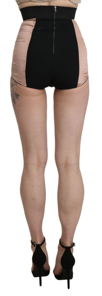Dolce & Gabbana Silk High Waist Mini Hot Women's Pants