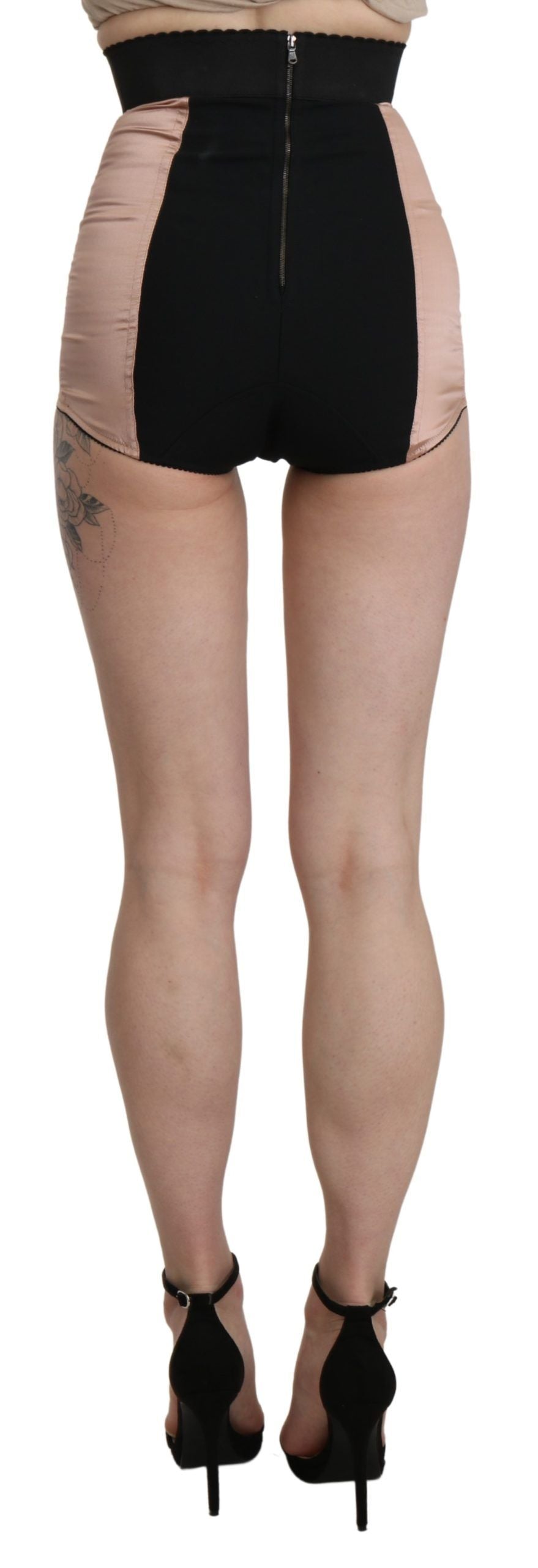 Dolce & Gabbana Silk High Waist Mini Hot Women's Pants
