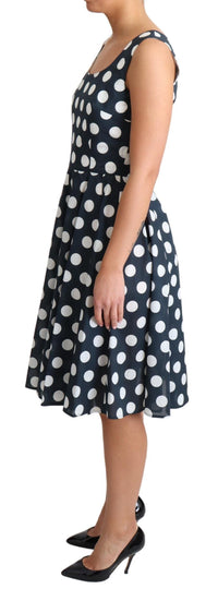 Dolce & Gabbana Polka Dotted A-Line Sleeveless Women's Dress5