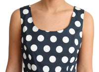 Dolce & Gabbana Polka Dotted A-Line Sleeveless Women's Dress10