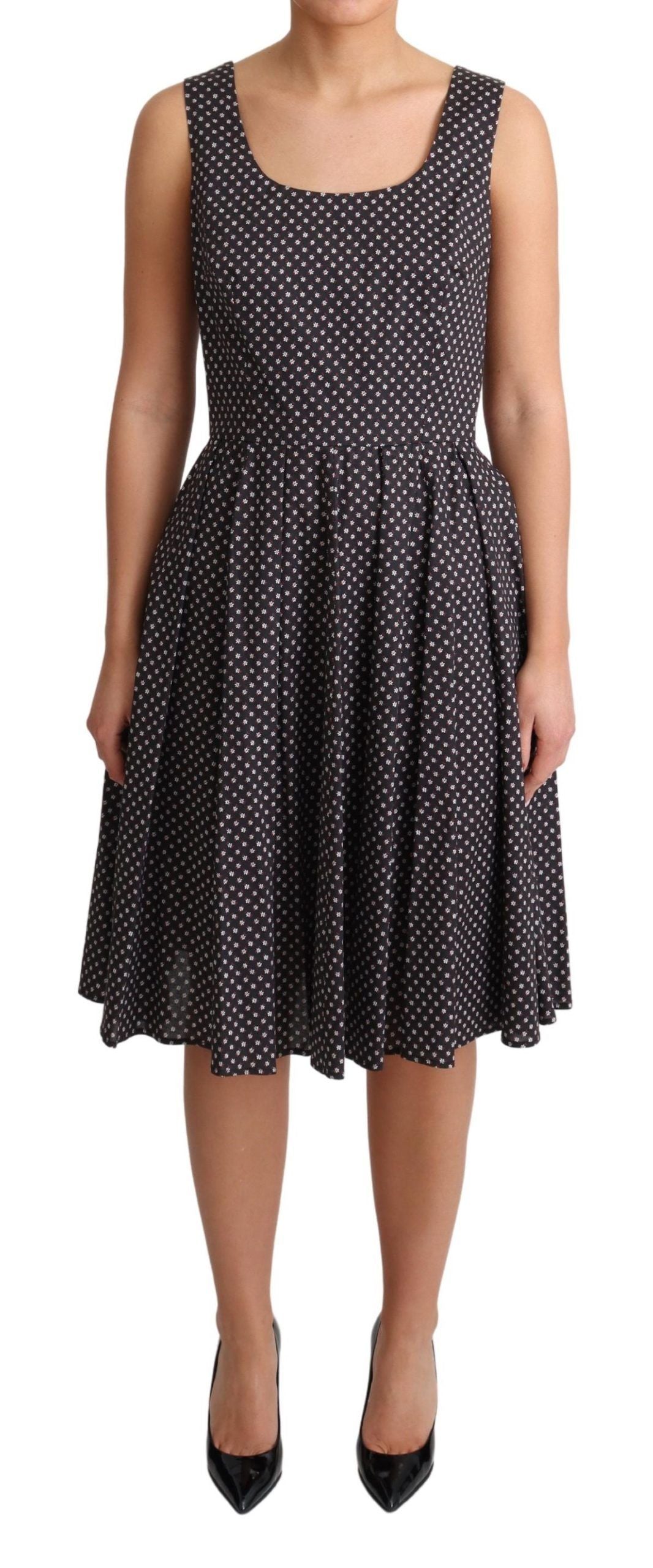Dolce & Gabbana Elegant Floral A-Line Sleeveless Women's Dress2